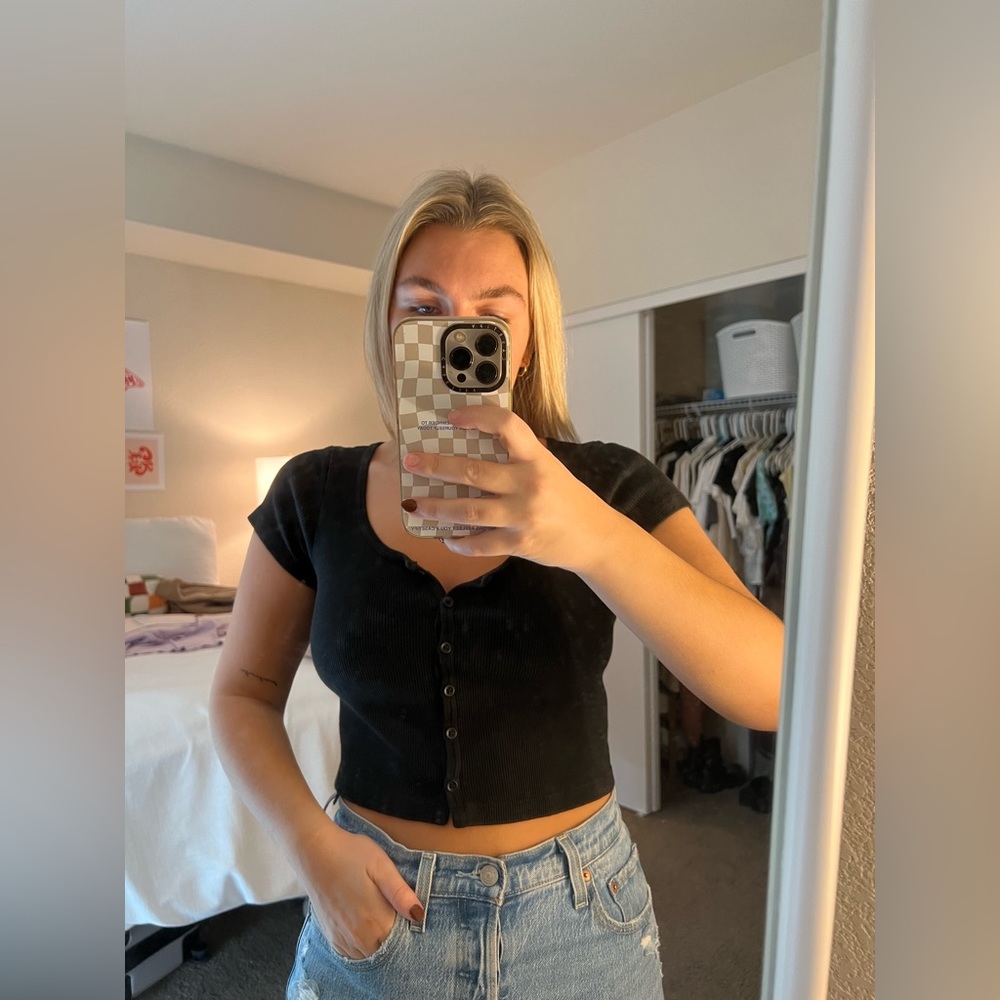 Brandy Melville button down t shirt